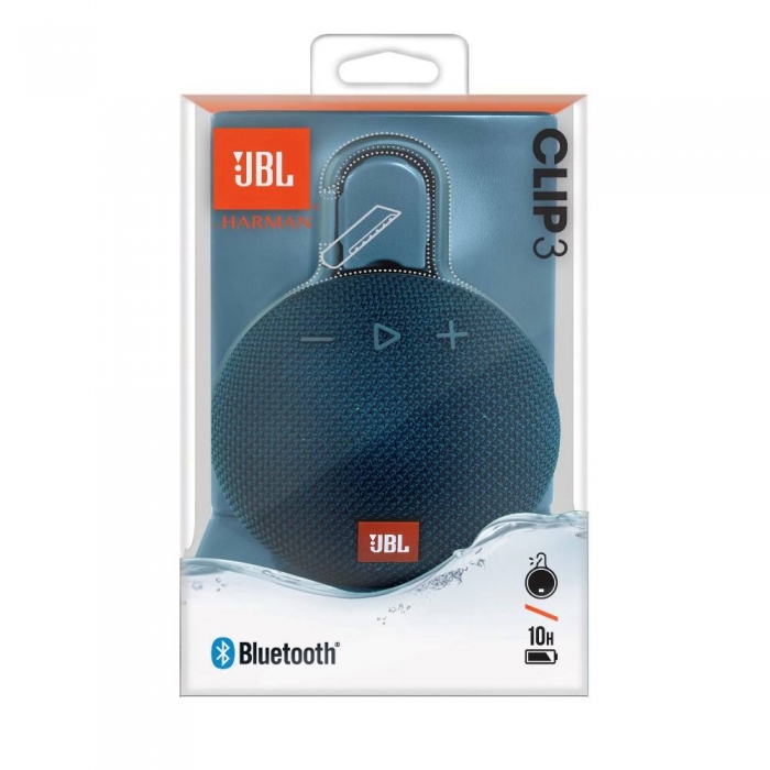 Parlante Bluetooth Portátil JBL Clip 3 Azul
