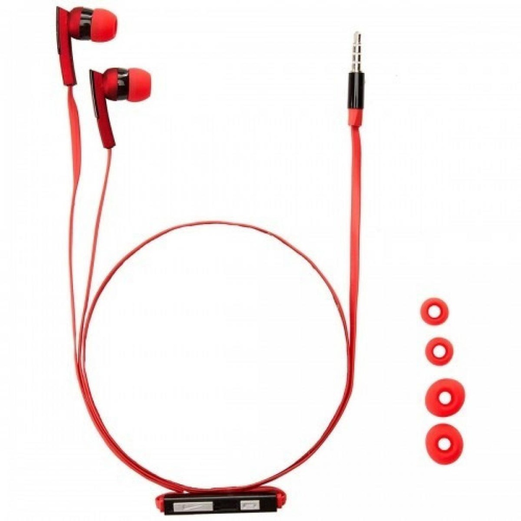 Auriculares BeatBuds c/micrófono KHS-220 Rojo