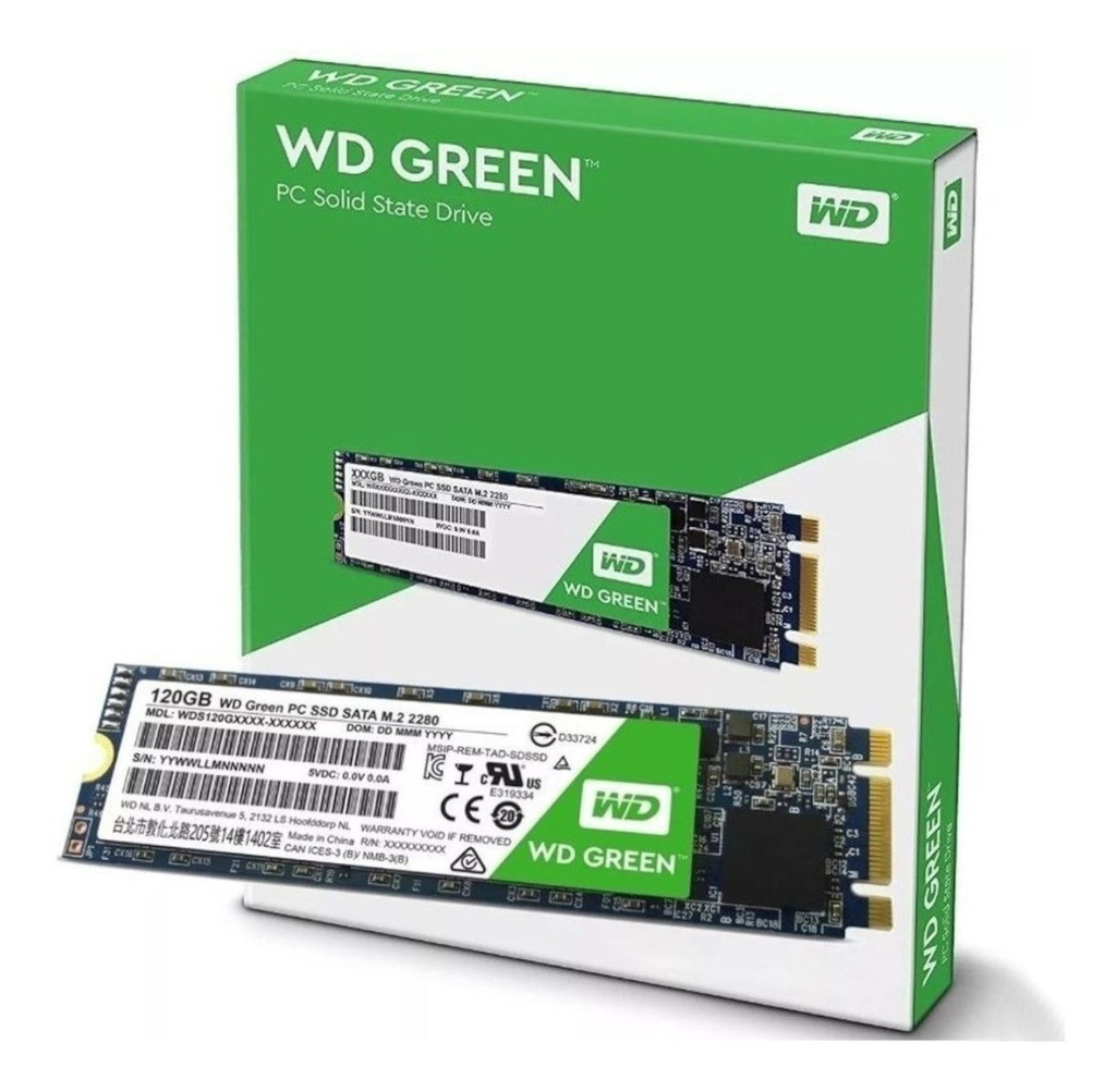 Disco Sólido SSD 120GB WD Green M.2 2280