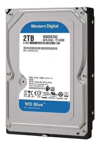Disco rigido 2TB Sata 256MB Western Digital Blue