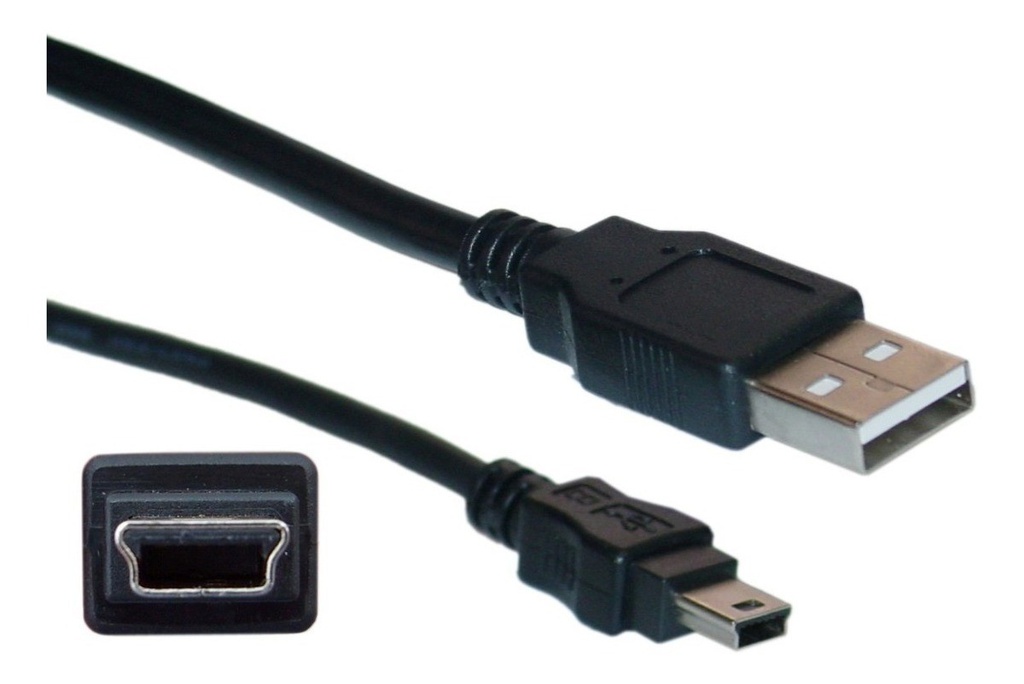 Cable USB a Mini USB 5 Pines 1.80 Mts con Filtro Kolke