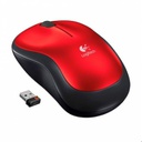 Mouse inalámbrico Logitech M185 Rojo